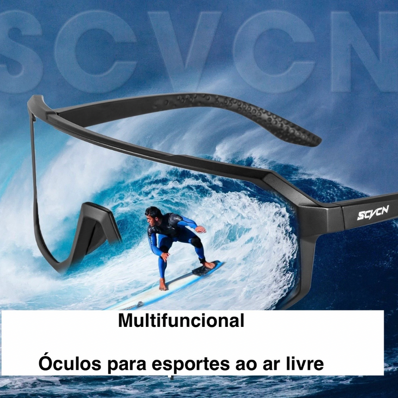 Óculos de Ciclismo SCVCN UV400 Multicolor Unissex