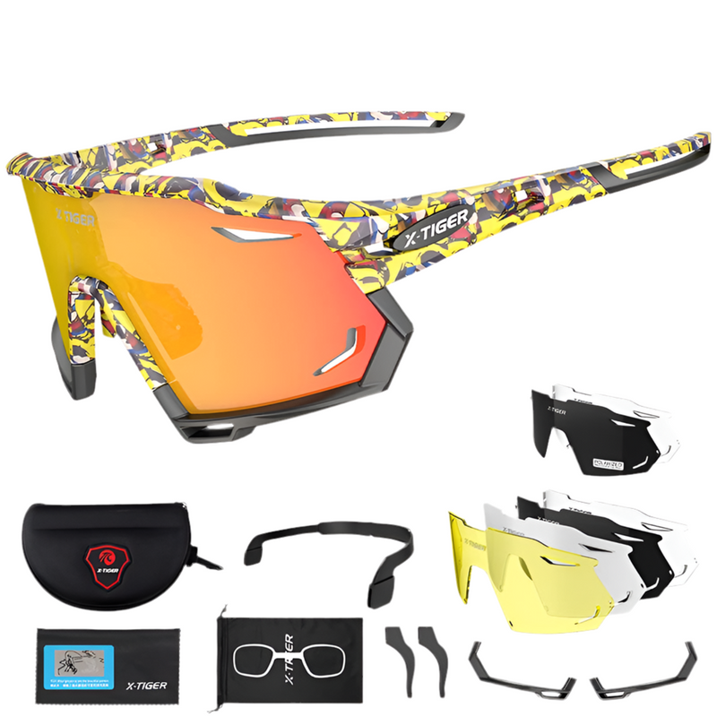 Óculos X-TIGER 5 Lentes Polarizadas UV400 Profissional