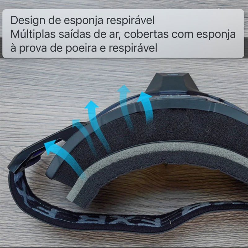 Óculos FXR Motocross Anti-Fog UV400 para Moto e Esportes