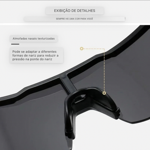 Óculos esportivos SCOTT detalhe lateral