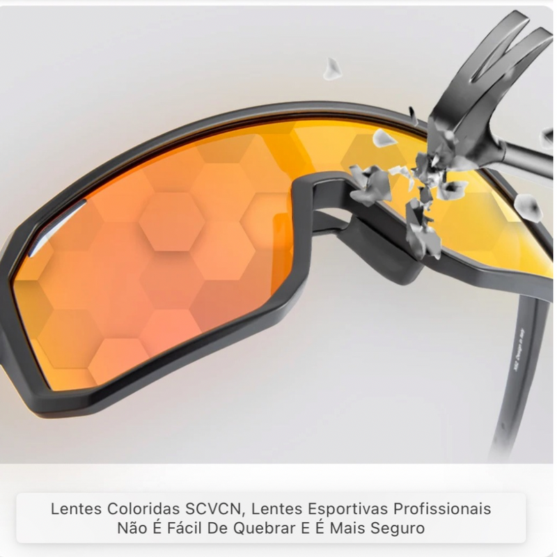 Óculos de Ciclismo SCVCN UV400 Multicolor Unissex