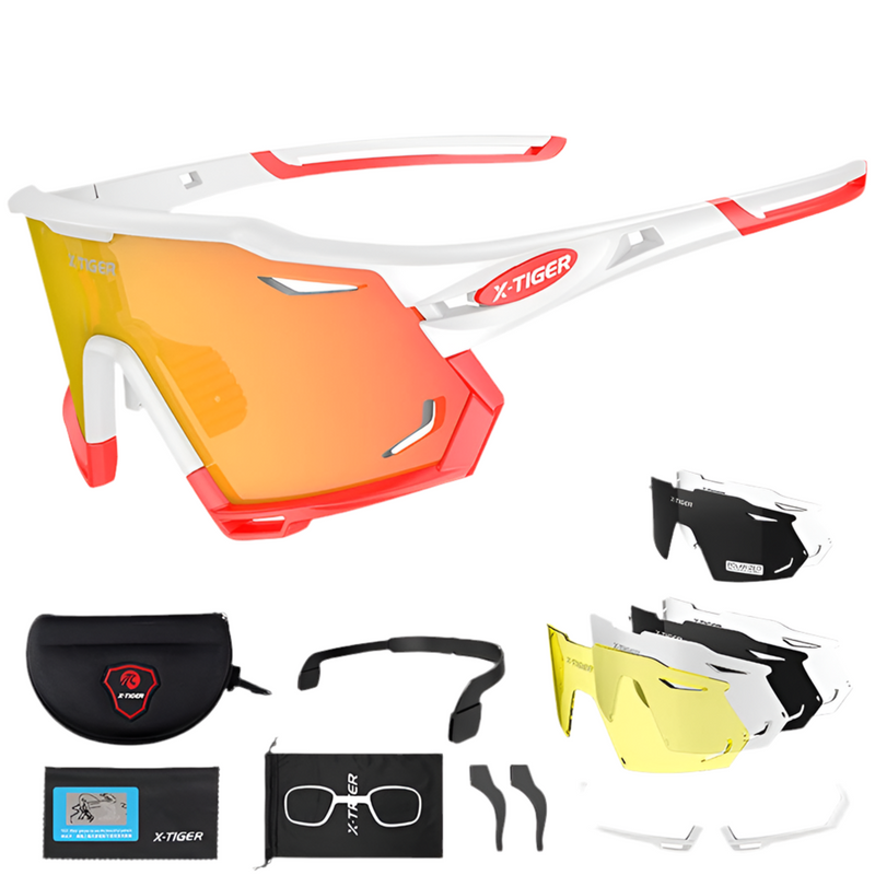 Óculos X-TIGER 5 Lentes Polarizadas UV400 Profissional