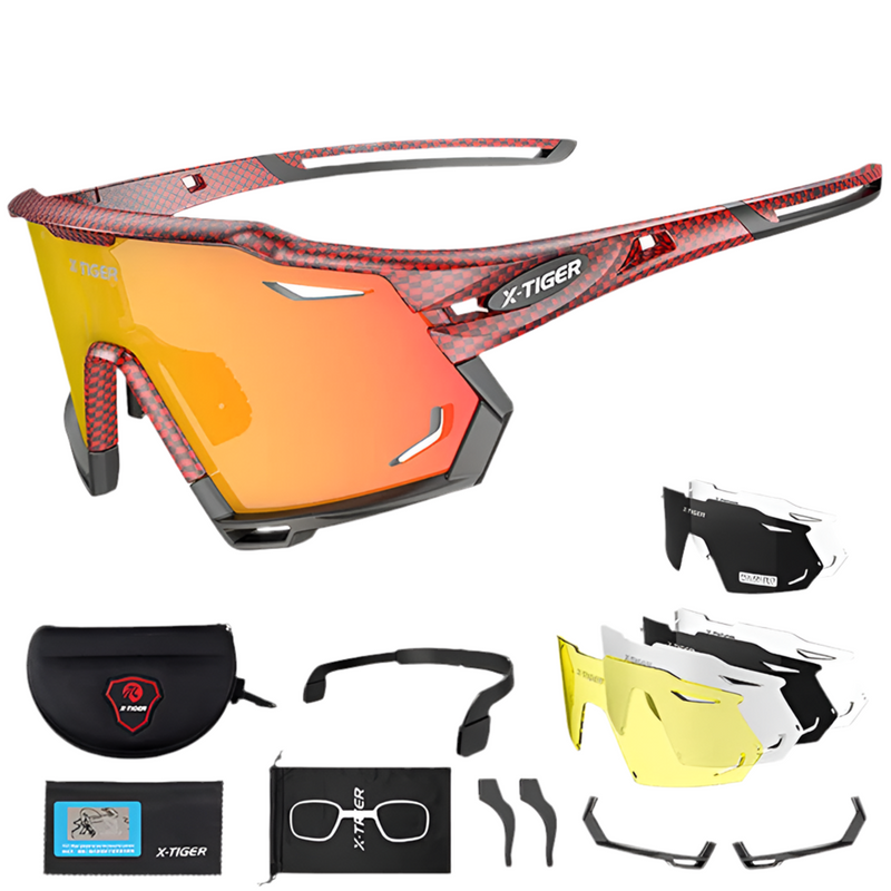 Óculos X-TIGER 5 Lentes Polarizadas UV400 Profissional