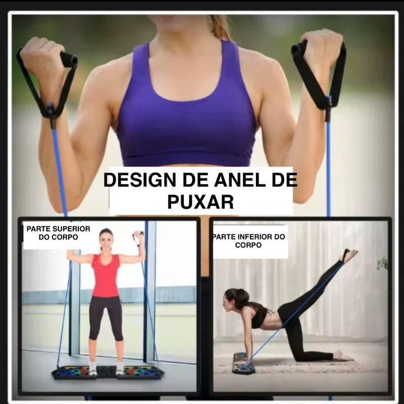 Placa Push-Up Multifuncional – Treino Completo em Casa