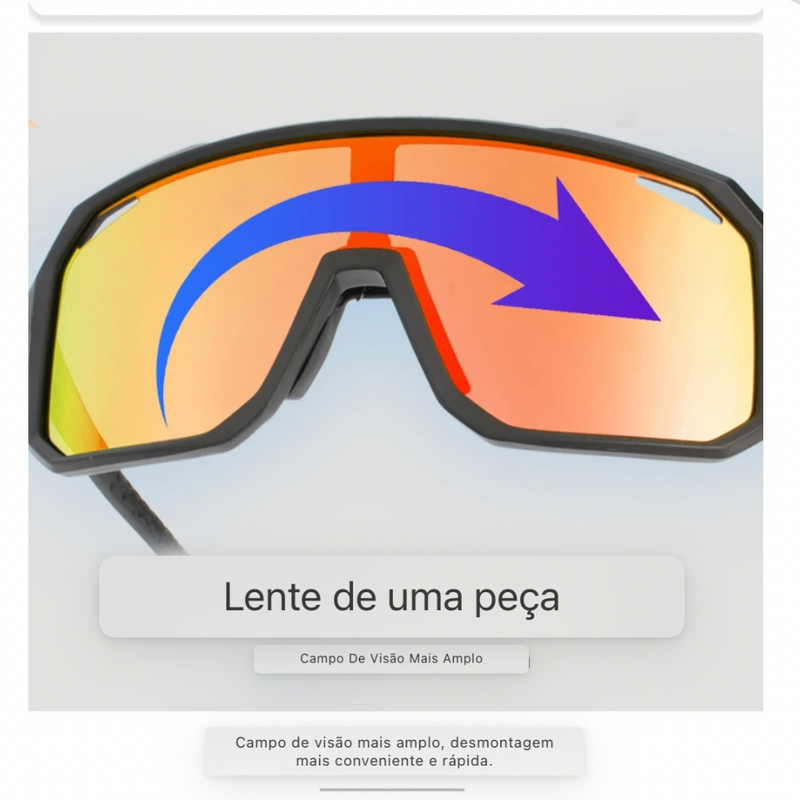 Óculos de Ciclismo SCVCN UV400 Multicolor Unissex
