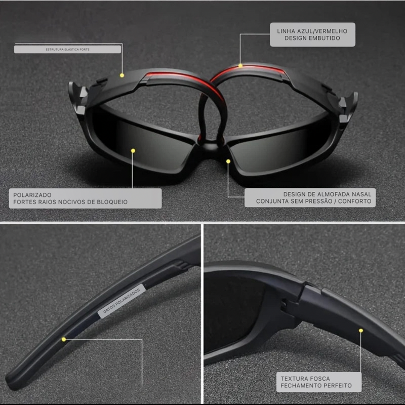 Óculos de Sol Polarizados Masculinos UV400 – Esporte & Estilo