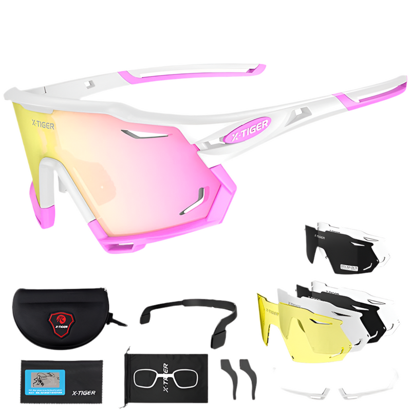 Óculos X-TIGER 5 Lentes Polarizadas UV400 Profissional