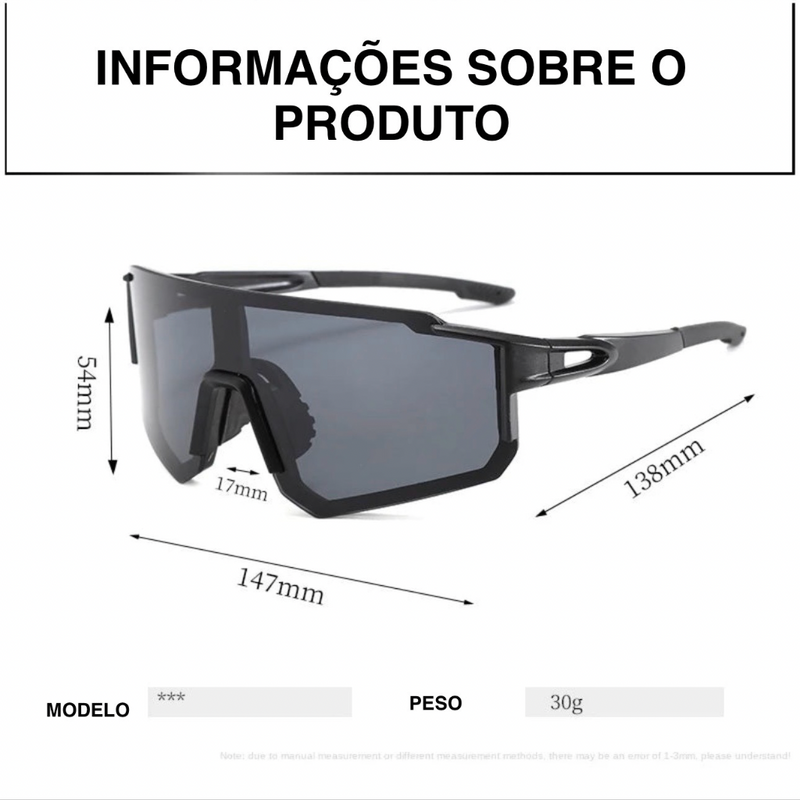 Rexxar Óculos de Ciclismo UV400 Polarizado | MTB, Estrada e Outdoor