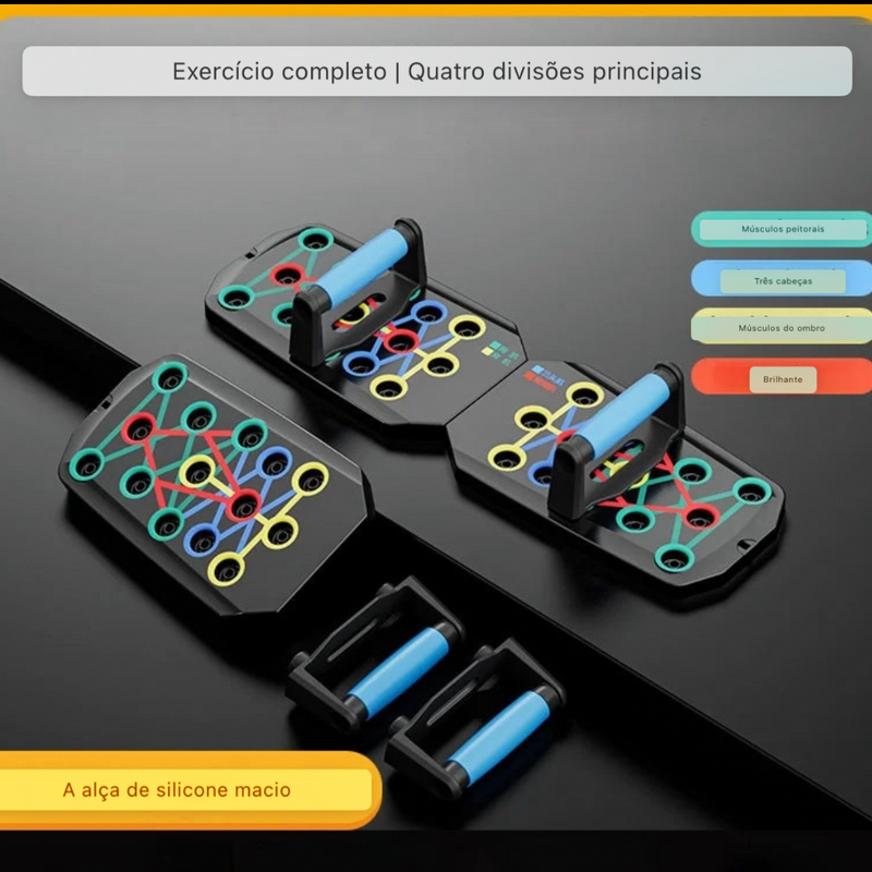 Placa Push-Up Multifuncional – Treino Completo em Casa