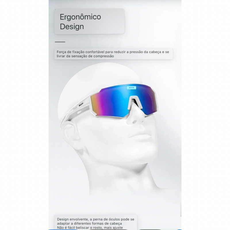 Óculos Esportivo SCVCN UV400 – Ciclismo e Outdoor