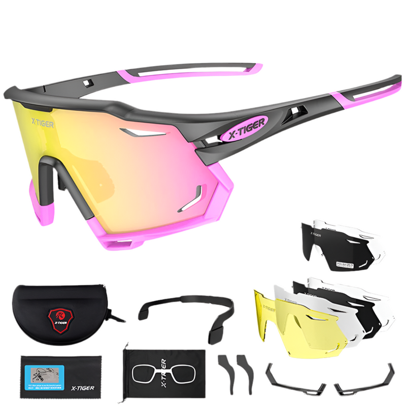 Óculos X-TIGER 5 Lentes Polarizadas UV400 Profissional