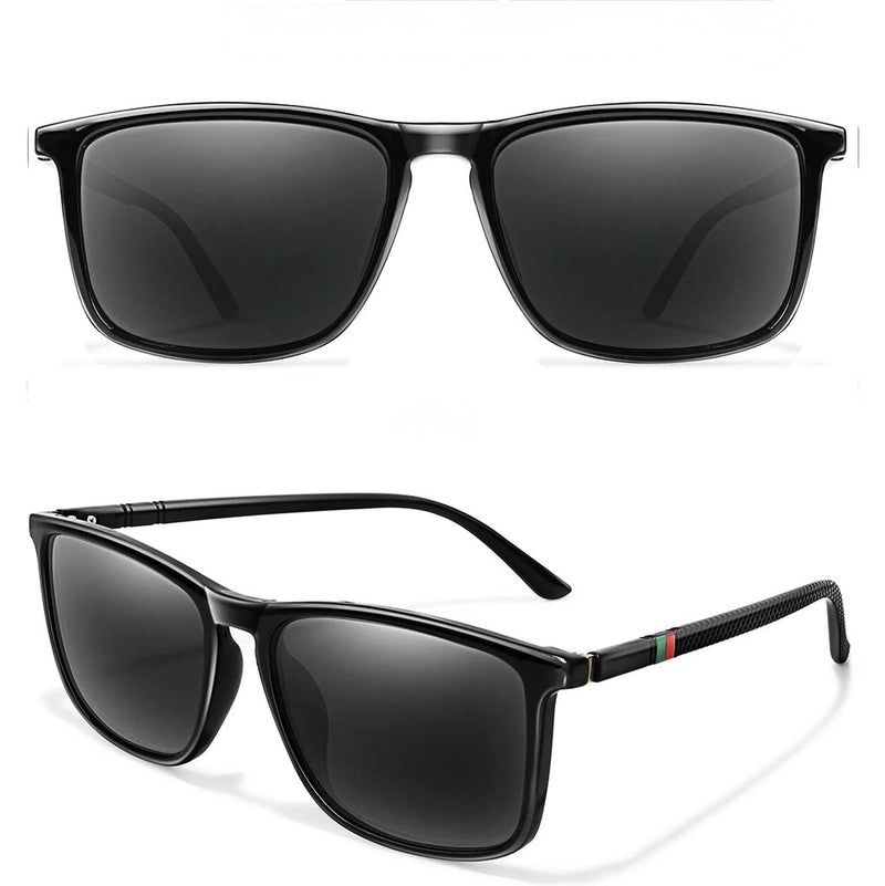 Óculos de Sol Vintage Quadrado Polarizado UV400 | Luxo Unissex