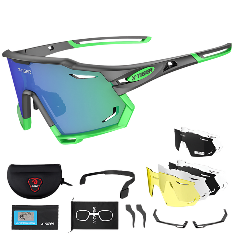 Óculos X-TIGER 5 Lentes Polarizadas UV400 Profissional