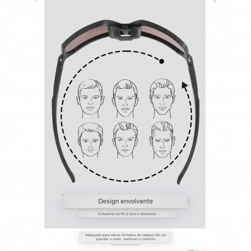 Óculos de Ciclismo SCVCN UV400 Multicolor Unissex