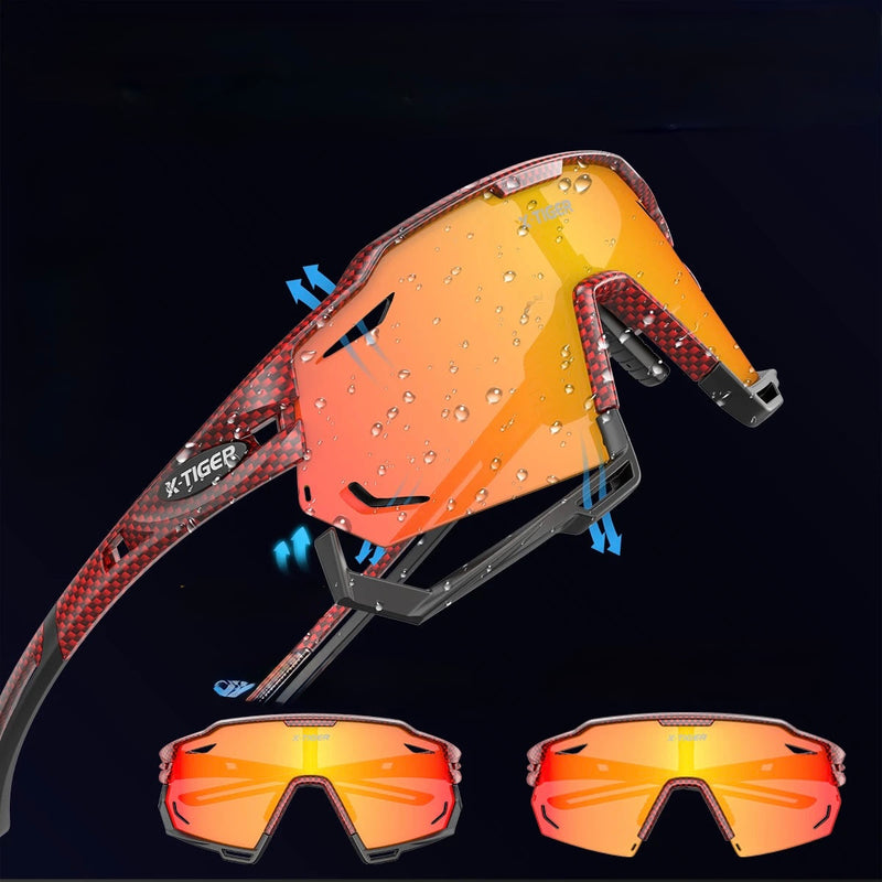 Óculos X-TIGER 5 Lentes Polarizadas UV400 Profissional