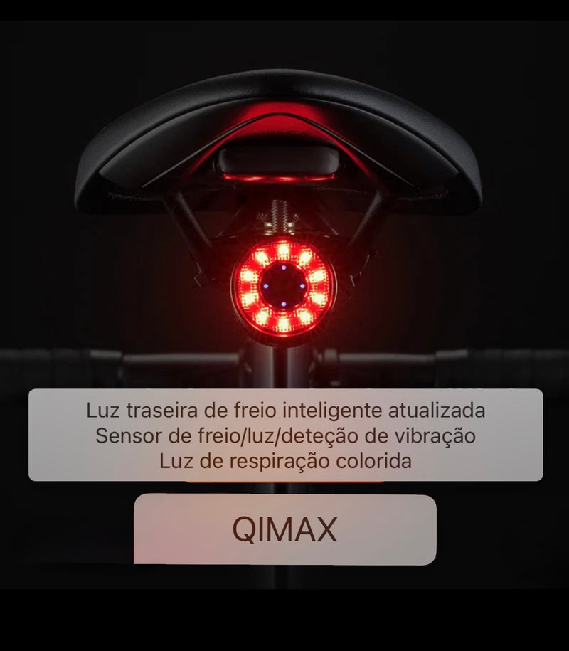 Luz Traseira ROCKBROS Smart Brake IPX6 para Bike
