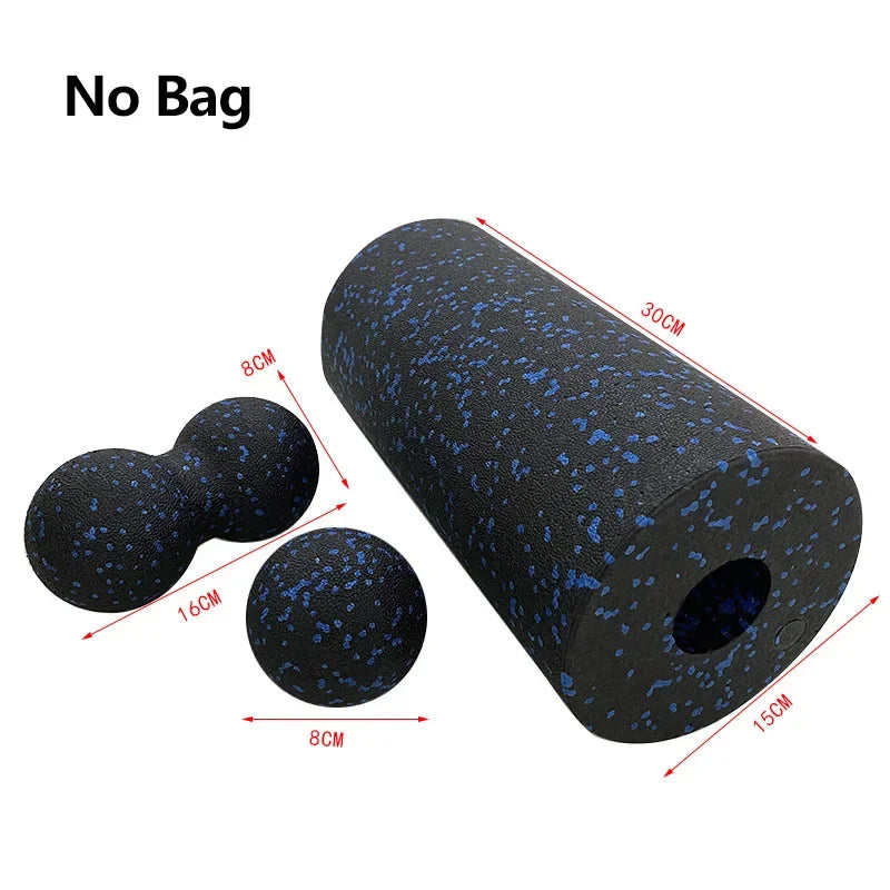 Kit Rolo de Espuma EPP 3 Peças – Relaxamento e Yoga