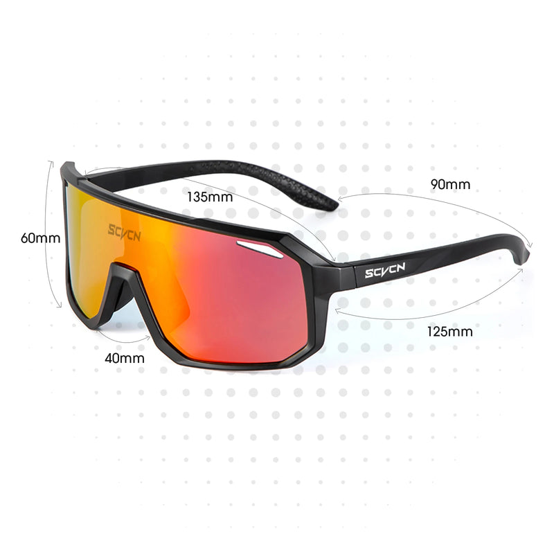 Óculos de Ciclismo SCVCN UV400 Multicolor Unissex
