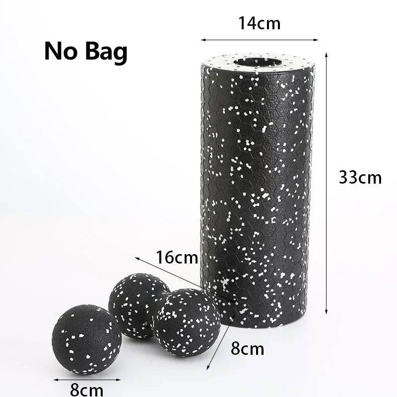 Kit Rolo de Espuma EPP 3 Peças – Relaxamento e Yoga