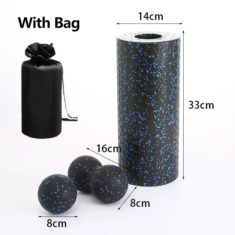 Kit Rolo de Espuma EPP 3 Peças – Relaxamento e Yoga