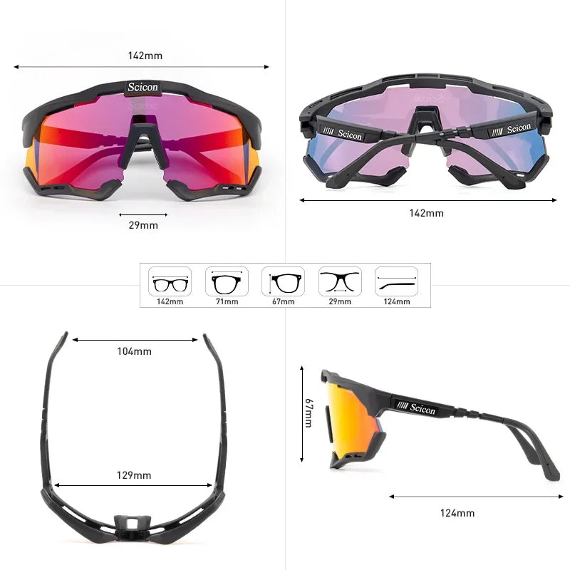 Óculos de Ciclismo Polarizado UV400 – MTB e Estrada