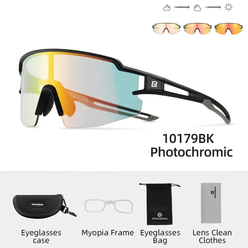 Óculos ROCKBROS 1017 | Photochromic e Polarizado