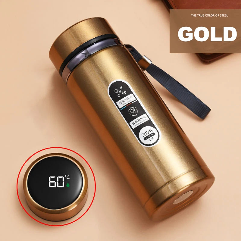 Garrafa Térmica LED 500ML-1L – Aço Inoxidável