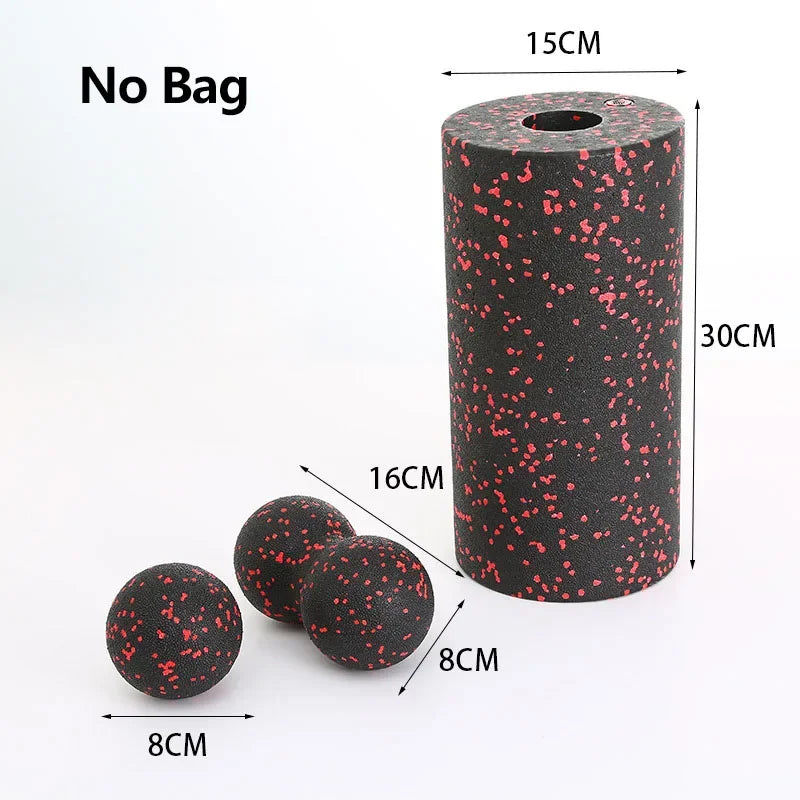 Kit Rolo de Espuma EPP 3 Peças – Relaxamento e Yoga