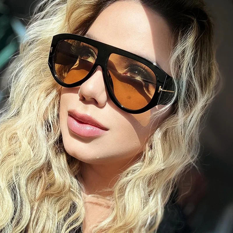 Óculos de Sol Oversized Polarizado UV400 – Moda e Proteção