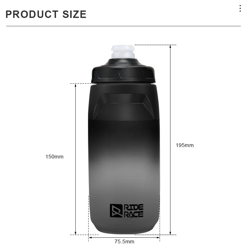 Garrafa Riderace 620ml para Bicicleta | Leve e Segura