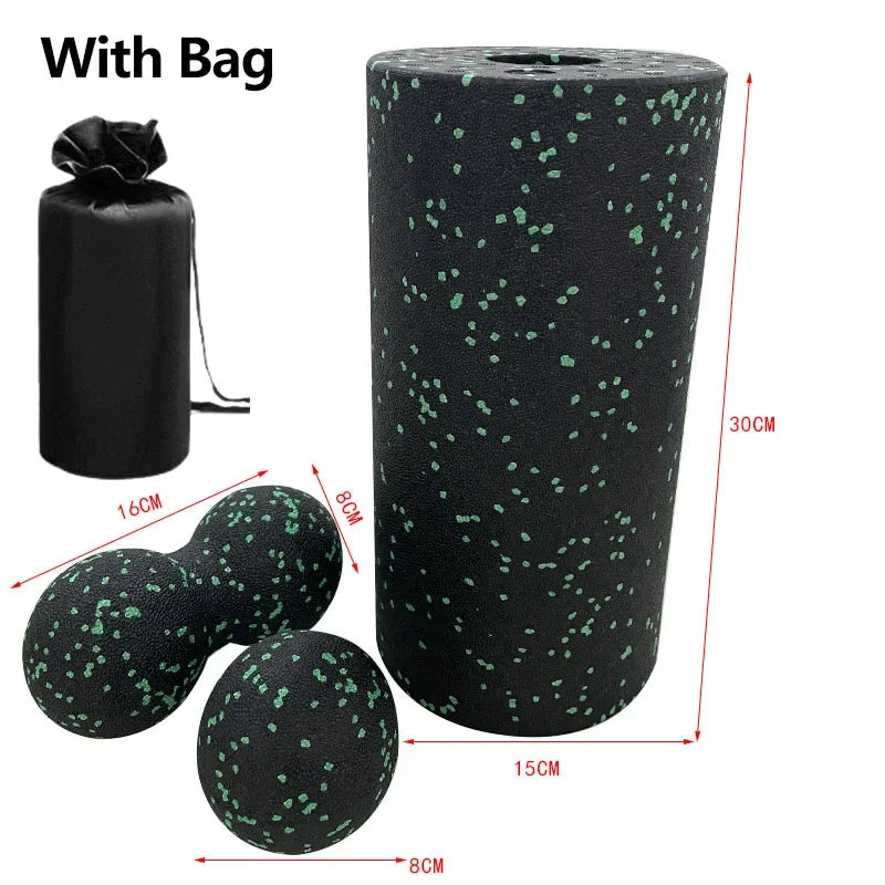 Kit Rolo de Espuma EPP 3 Peças – Relaxamento e Yoga