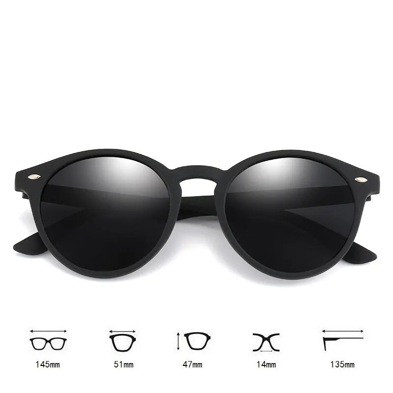 Óculos Redondos Polarizados – Moda, Viagem e Direção