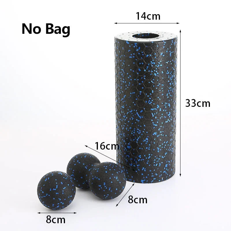 Kit Rolo de Espuma EPP 3 Peças – Relaxamento e Yoga