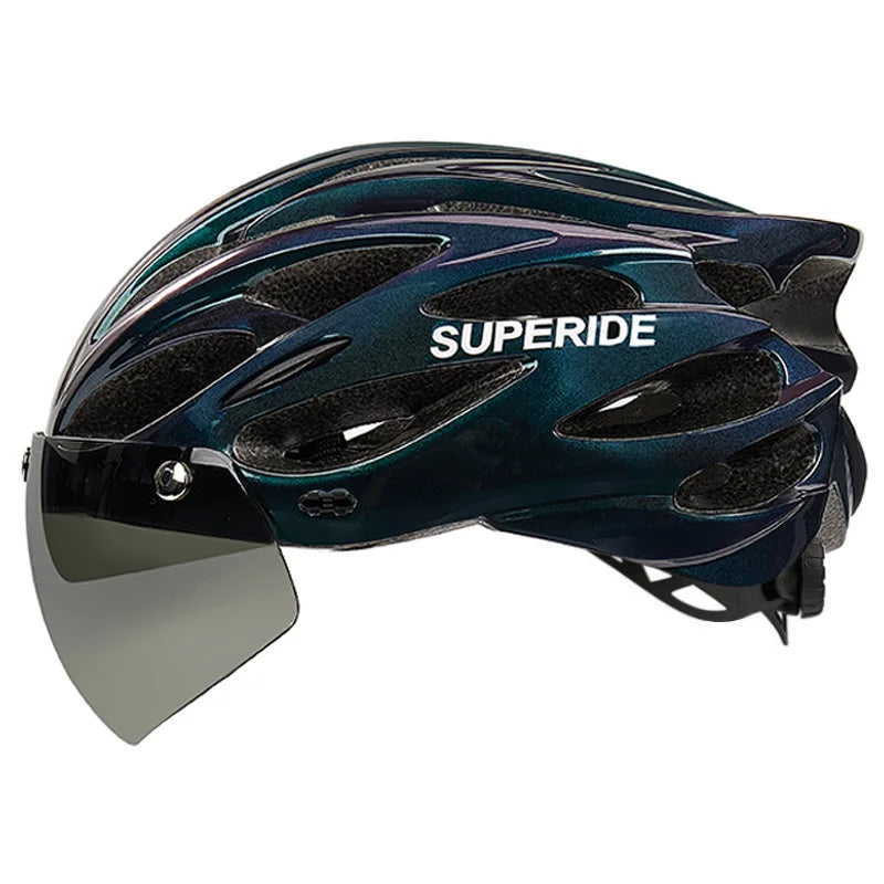 Capacete SUPERIDE Ultalight com Óculos Magnéticos e Viseira