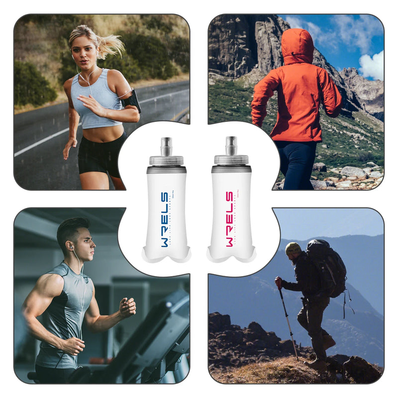 Garrafa WRELS 300-500ml | Dobrável e Rígida Esportiva