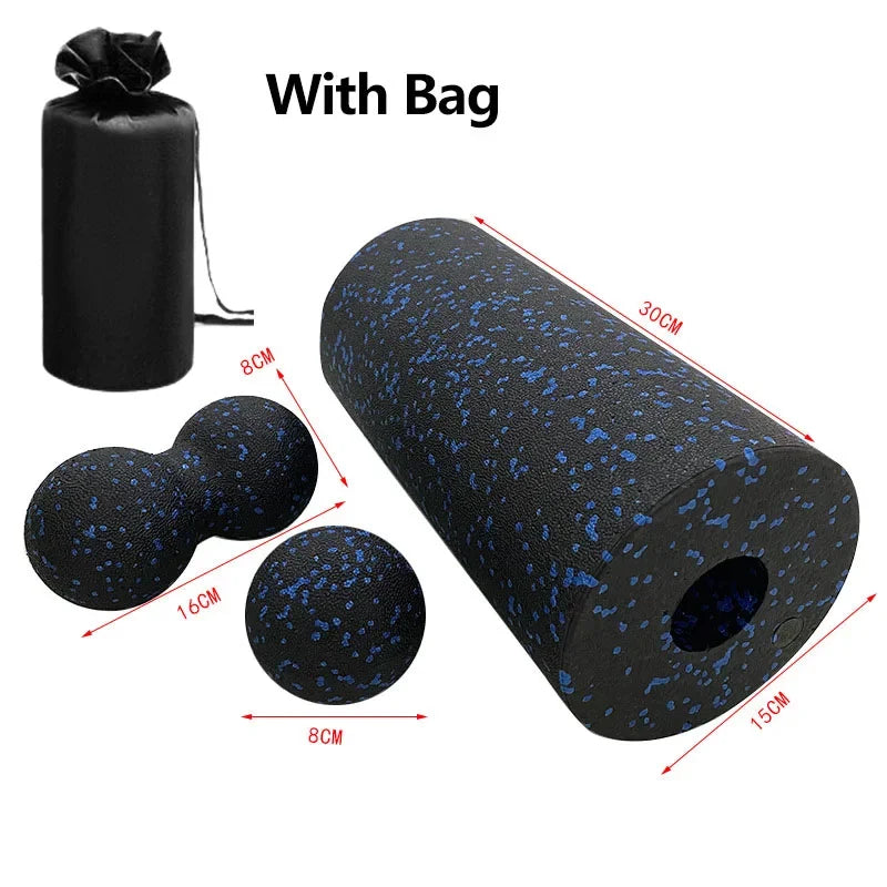 Kit Rolo de Espuma EPP 3 Peças – Relaxamento e Yoga