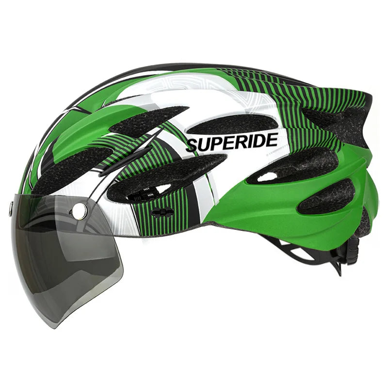 Capacete SUPERIDE Ultalight com Óculos Magnéticos e Viseira