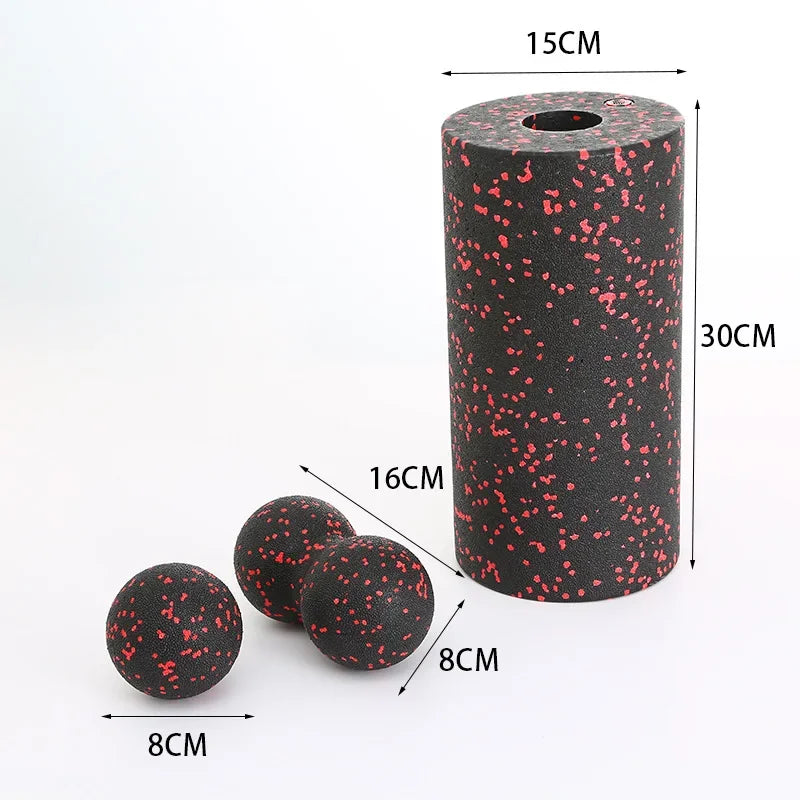 Kit Rolo de Espuma EPP 3 Peças – Relaxamento e Yoga