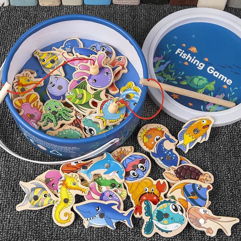 Brinquedo Educativo de Pescaria Montessori – Fishing Magnética - Lynzo