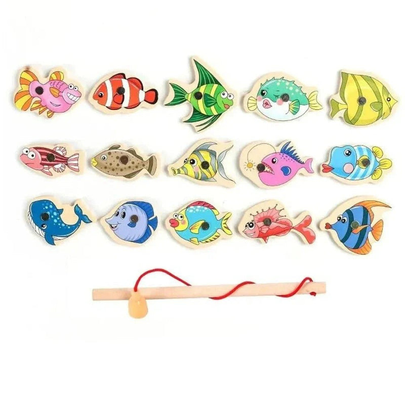 Brinquedo Educativo de Pescaria Montessori – Fishing Magnética - Lynzo