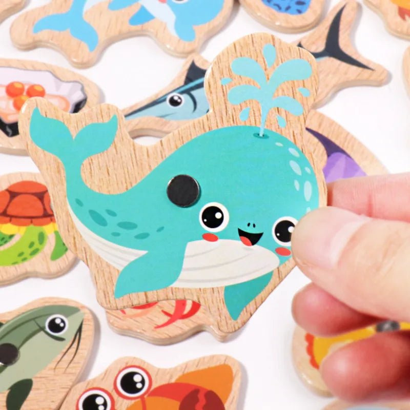 Brinquedo Educativo de Pescaria Montessori – Fishing Magnética - Lynzo