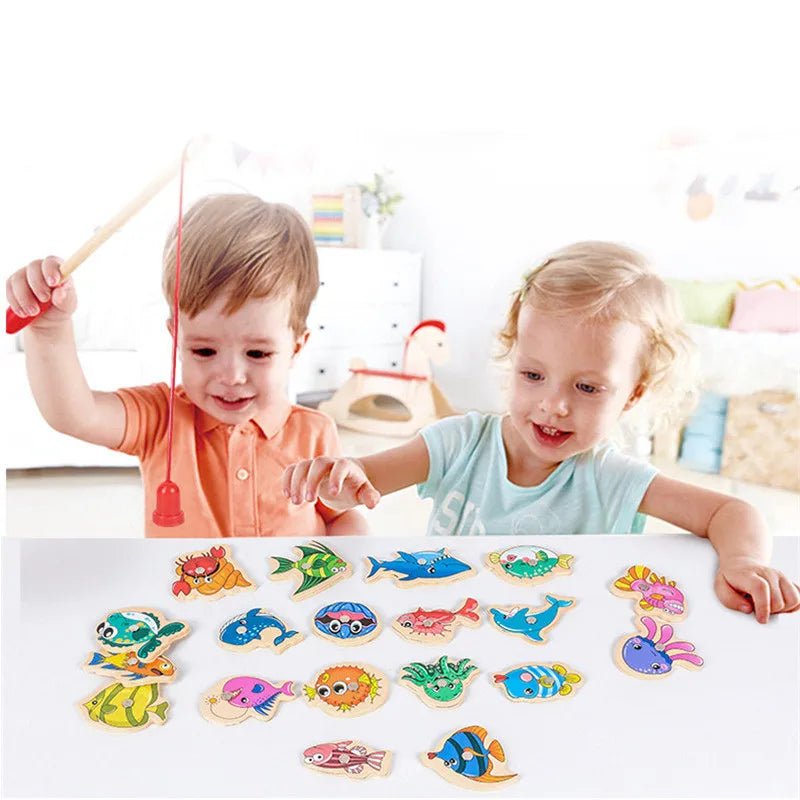 Brinquedo Educativo de Pescaria Montessori – Fishing Magnética - Lynzo