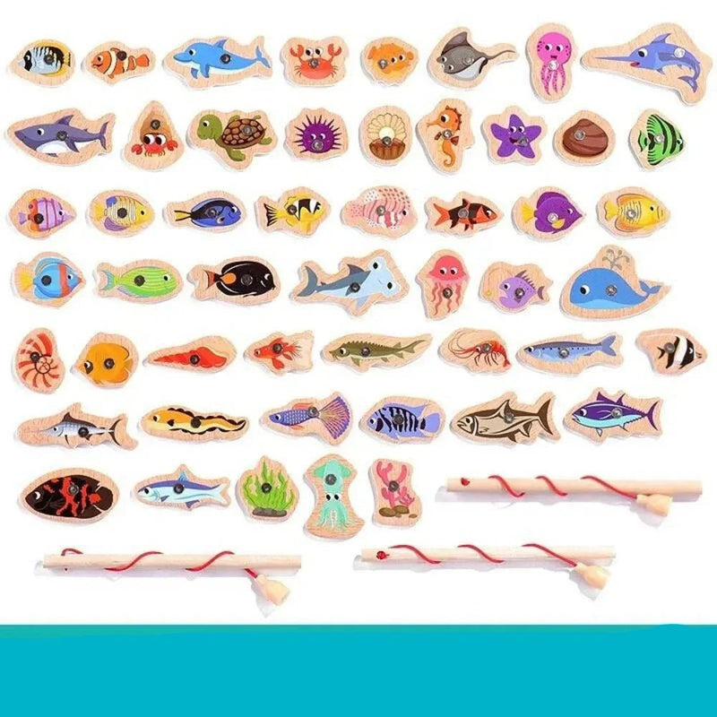 Brinquedo Educativo de Pescaria Montessori – Fishing Magnética - Lynzo