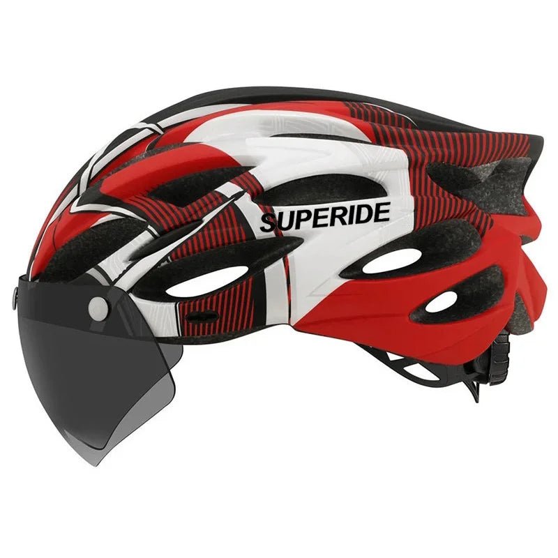 Capacete SUPERIDE Ultalight com Óculos Magnéticos e Viseira - Lynzo