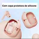 Fone T2 TWS Gamer Bluetooth 5.3 + Capa e Cordão - Lynzo